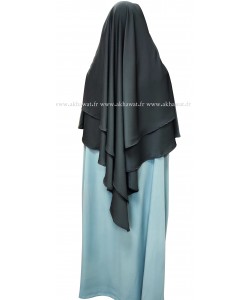 Khimar double voile