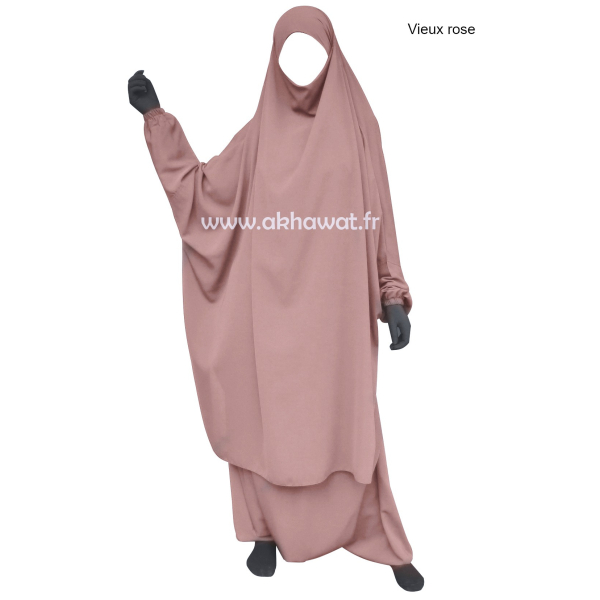 Jilbab 2 pièces sarouel - Microfibre Léger - El bassira