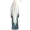 Khimar 3 voiles - Mousseline crêpe