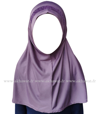 Hijab 1 pièce pour fille - Lurex