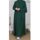 Flared abaya with zipper - Silk of Medina