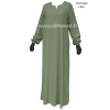 Abaya manches élastiquées - Microfibre léger - El bassira