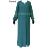 Abaya manches élastiquées - Microfibre léger - El bassira