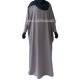 Abaya Papillon manches serrées lycra - Ouverture zip