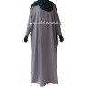 Ample Abaya - Tight lycra sleeves - Light microfiber