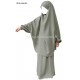 French Jilbab with straight skirt - Light microfiber