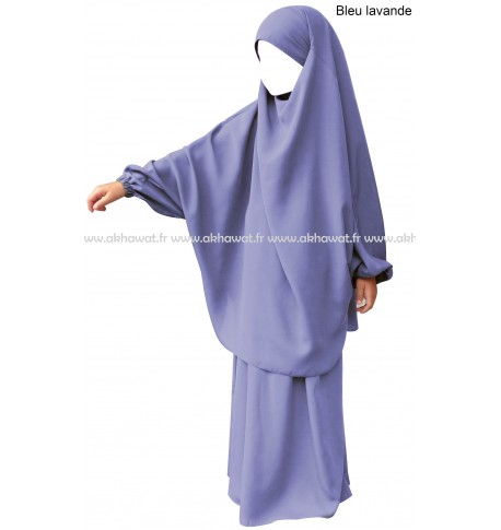 Jilbab fille - 2 pièces jupe - Microfibre Léger - El bassira