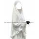 Long round khimar with ruffles