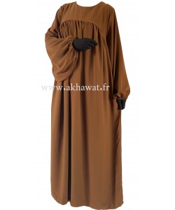 Silky abaya - Puffy sleeves
