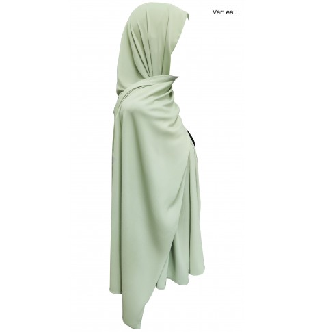 Rectangle pleated Satin Hijab - 200x70