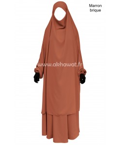 Jilbab 2 pièces jupe - Microfibre Léger - El bassira
