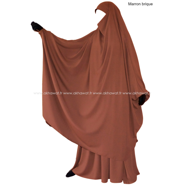 Jilbab 2 pièces Papillon jupe - Microfibre Léger