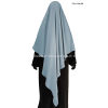 Khimar extra-long pointu - Noir intense - El bassira