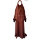 Khimar long pointu - Soie de Médine- El bassira