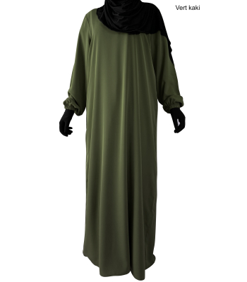 "Silk of Medina" Abaya with elastic cuffs - El bassira