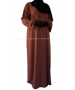 "Silk of Medina" Abaya with elastic cuffs - El bassira