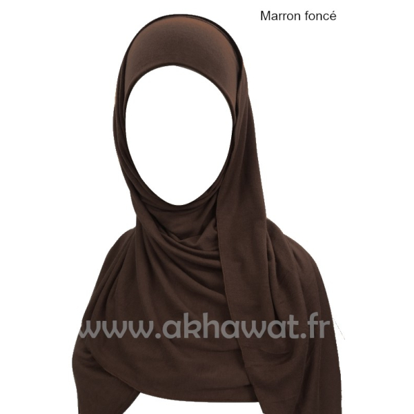 Hijab bonnet intégré simple - Viscose