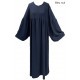 Zip opening abaya with puffy sleeves - Jazz