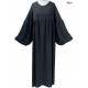 Zip opening abaya with puffy sleeves - Jazz