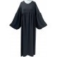 Zip opening abaya with puffy sleeves - Jazz