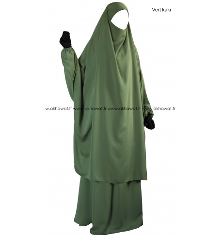 'Silk of Medina' French Caviary Jilbab with skirt