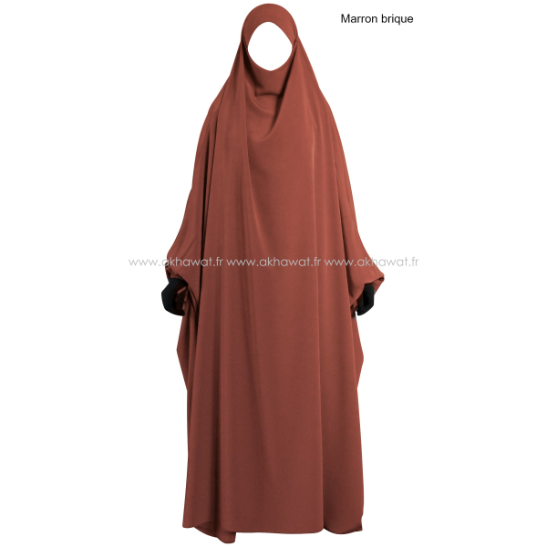 Jilbab Papillon 1 pièce  - Soie de Médine - El bassira