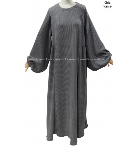 Abaya Velour - Manches ballon