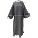 Abaya Velour Hiver - Manches ballon