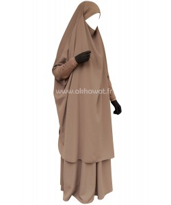 Stretch sleeves Jilbab- Light microfibre - 2 pieces with skirt