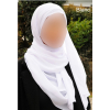 Hijab plissé prêt à enfiler - Mousseline crêpe