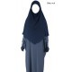 Khimar court - Noir intense - El bassira