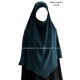 Khimar court - Noir intense - El bassira