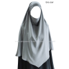 Khimar court - Noir intense - El bassira