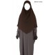 Khimar court - Noir intense - El bassira