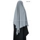 Long tie back Khimar - Formal black - Light microfibre