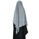 Long tie back Khimar - Formal black - Light microfibre