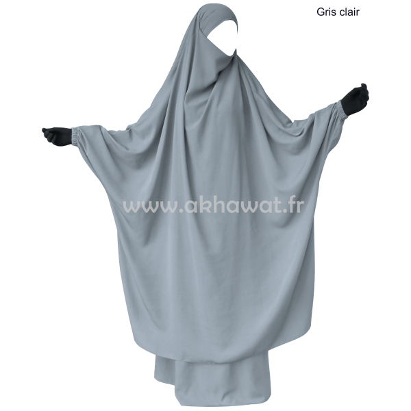 Jilbab 2 pièces jupe droite - Microfibre Léger - El bassira