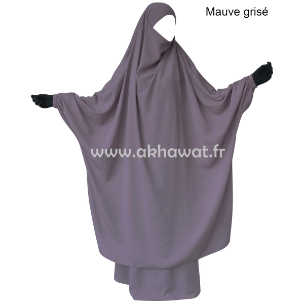 Jilbab 2 pièces jupe droite - Microfibre Léger - El bassira