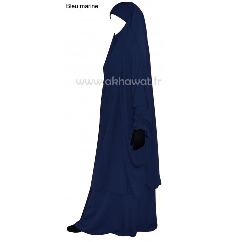 French Jilbab with flared skirt - Light microfiber