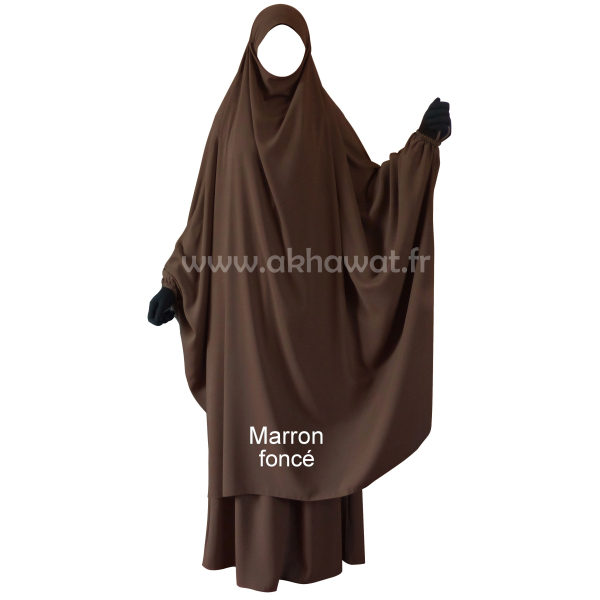 Jilbab 2 pièces Papillon jupe - Microfibre Léger