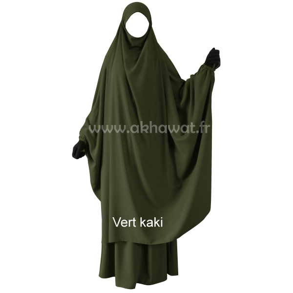 Jilbab 2 pièces Papillon jupe - Microfibre Léger