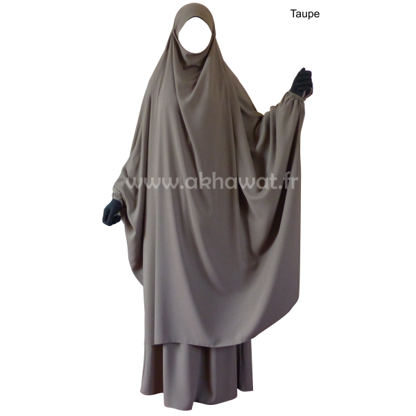 Jilbab 2 pièces Papillon jupe - Microfibre Léger