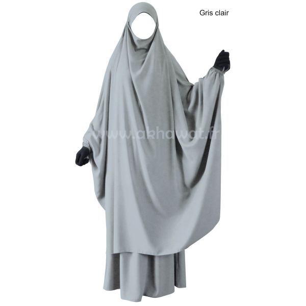 Jilbab 2 pièces Papillon jupe - Microfibre Léger