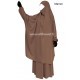 French Jilbab with flared skirt - Light microfiber