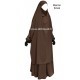 French Jilbab with flared skirt - Light microfiber