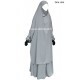 French Jilbab with flared skirt - Light microfiber