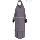 French Jilbab with flared skirt - Light microfiber