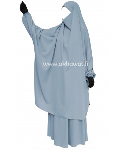 French Jilbab with flared skirt - Light microfiber