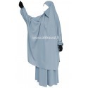 French Jilbab with flared skirt - Light microfiber