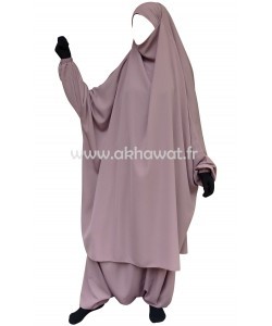 French Jilbab with harem pants - Light microfiber